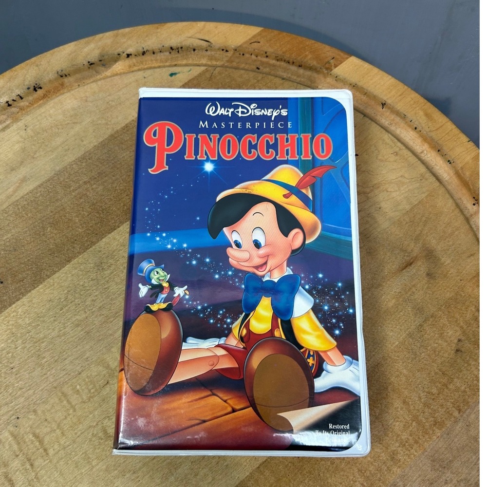 Disney‎ Pinocchio VHS Kids Blue Masterpiece Collection 239 Animated G